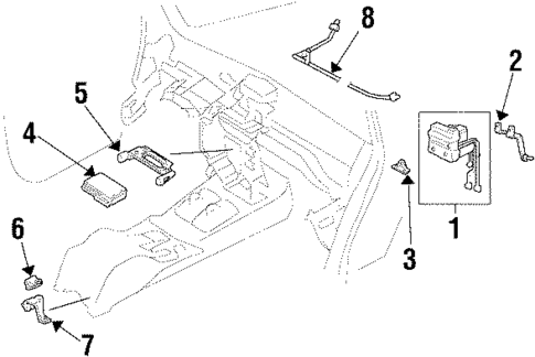 ABS Components for 1996 Acura SLX #0