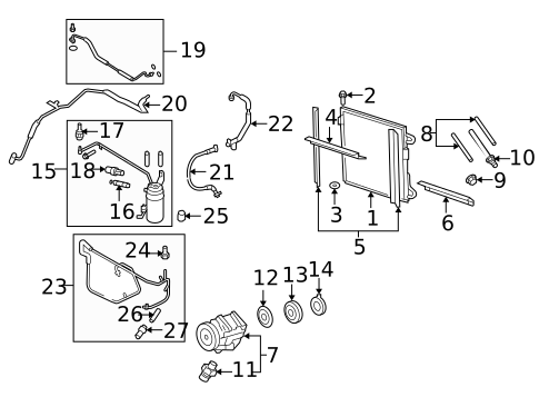 Condenser, Compressor & Lines for 2010 Ford Explorer Sport Trac #0