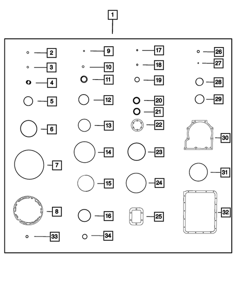 Seal and Shim Packages for 2012 Ram 3500 #0