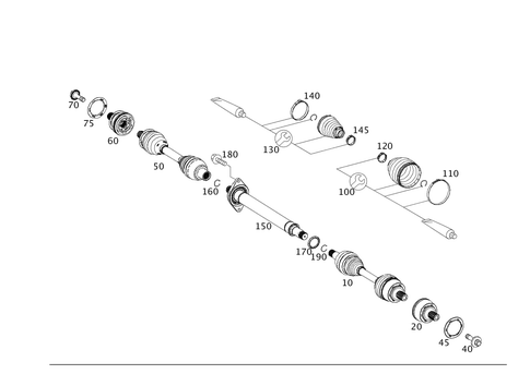 Front Axle Shaft for 2021 Mercedes-Benz CLA250 #0