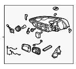 31214754 - Electrical: Headlamp Assembly for Volvo: S40, V50 Image