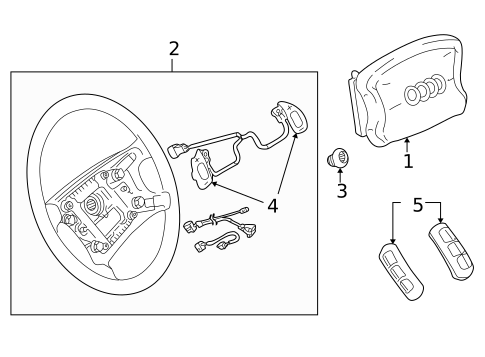 Steering Wheel & Trim for 2004 Audi A4 Quattro #2