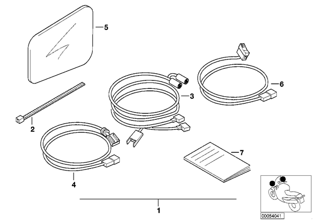 61131367599 - Body Equipment: Cable Tie - L=200Mm/B=3.6mm for BMW-Motorrad Image