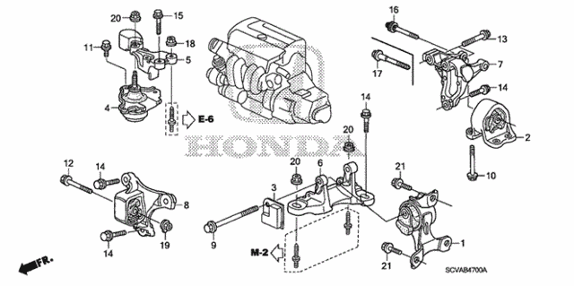 Engine Mounts (MT) for 2007 Honda Element #0