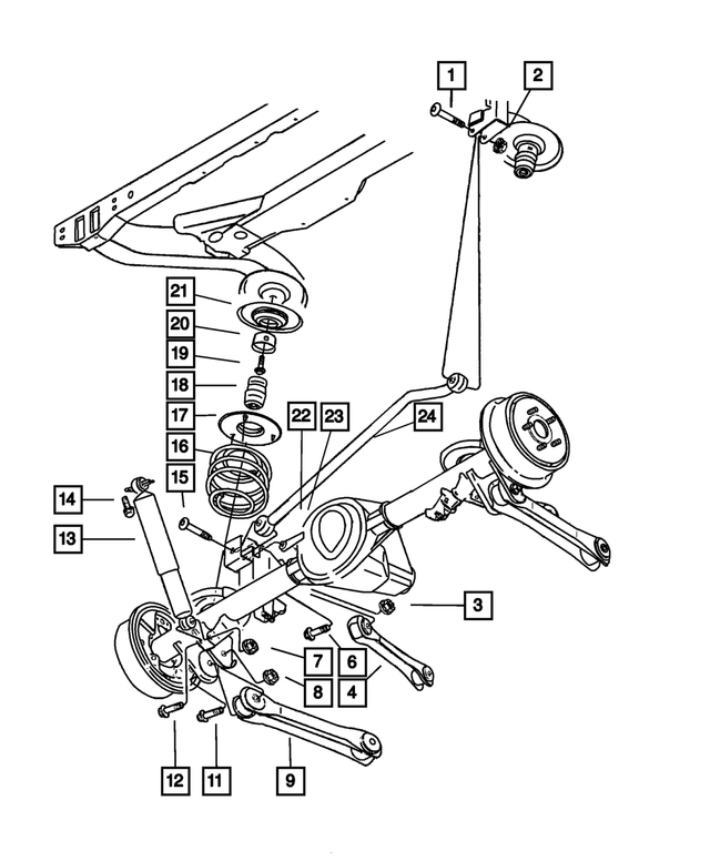 6503085 - Rear Suspension: Hex Flange Head Bolt, Mounting for Mopar Image