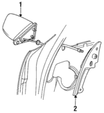 4299772 - Body: Power Mirror for Chrysler: Imperial, New Yorker | Dodge: Dynasty Image