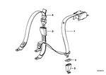 72111977415 - : Lap Belt Rear Left for BMW Image