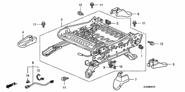 Front Seat Components (L.) for 2007 Honda Fit #0