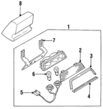 2698335E00 - : High Mount Lamp Bracket for Nissan Image