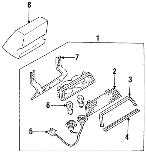 High Mount Lamps for 1987 Nissan Maxima #0