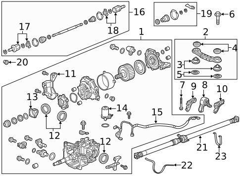 Axle & Differential for 2015 Honda CR-V #0