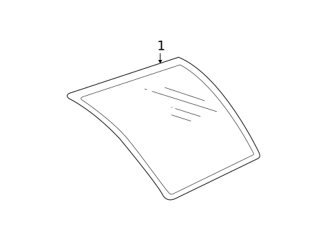 Glass & Hardware for 2004 GMC Envoy XUV #1