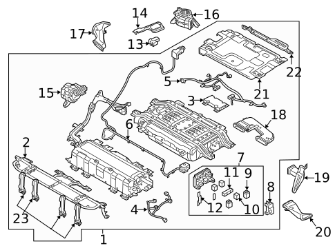 Battery for 2021 Hyundai Ioniq #0