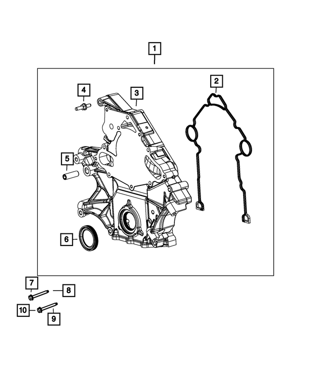 « 6102184AA – 5.7L Gas; Engine : Tête Hexagonale Boulon Et Rondelle Conique, Montage pour Mopar Image »