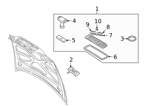 Grille & Components for 1999 Volvo V70 #0