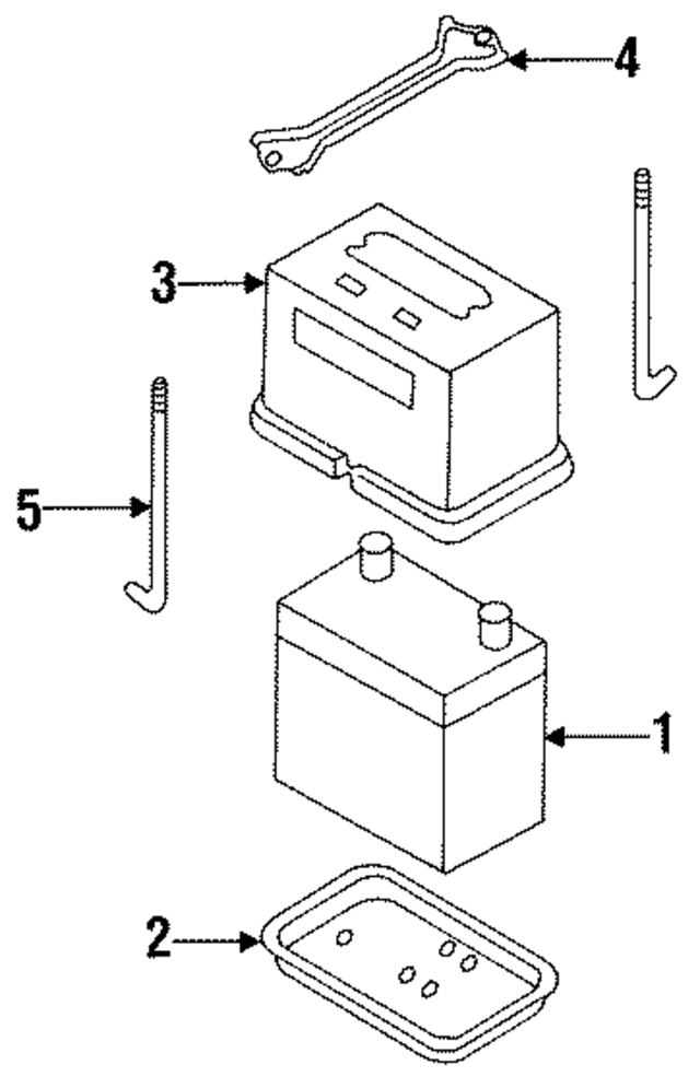 999M1NB24F - Electrical: Battery for INFINITI: G20, J30 Image
