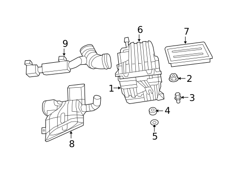 Air Intake for 2008 Dodge Avenger #0