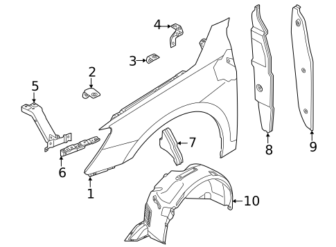 Fender & Components for 2025 Audi A3 Quattro #0