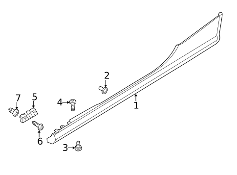 Exterior Trim - Pillars for 2013 Audi RS5 #1
