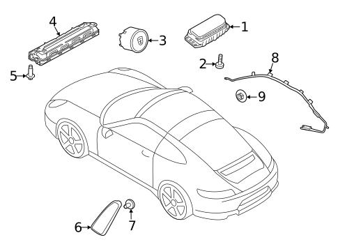 Air Bag System for 2023 Porsche 911 #0