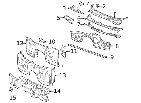 Cowl for 2007 Dodge Magnum #0