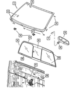 5101944AD - Body Sheet Metal Except Doors: Windshield for Mopar Image image