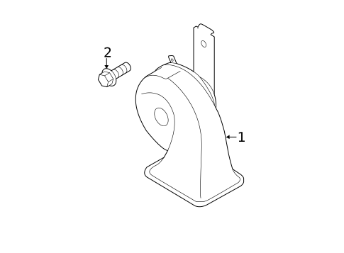 Horn for 2014 Mazda CX-5 #0