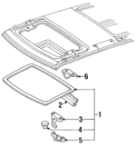 6320195D00 - Body: Glass Assembly for Toyota: Previa Image