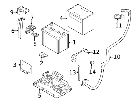 Battery & Related Components for 2022 Nissan Versa #0