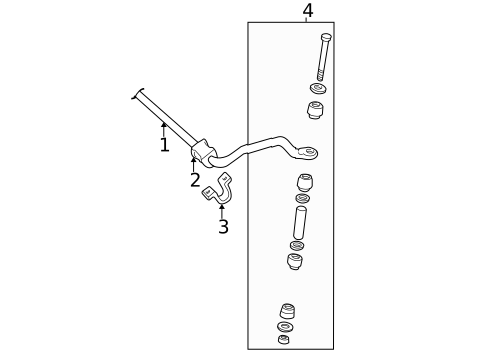 Stabilizer Bar & Components for 2017 GMC Savana 2500 #0