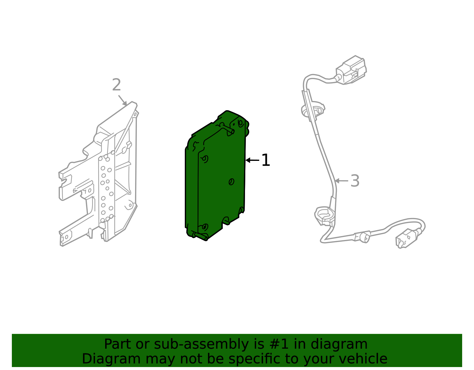 2009 Ford Control Module 9L3Z-14D212-LA | QuirkParts