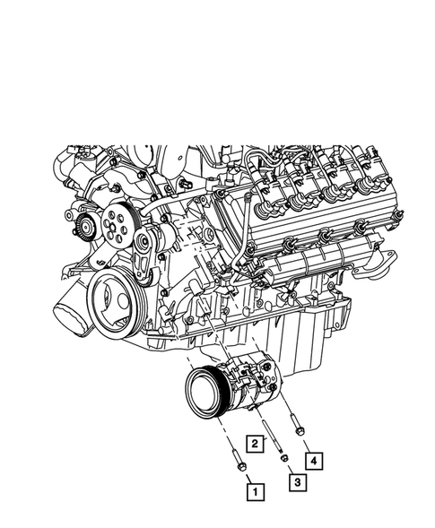 Air Conditioner Compressor and Mounting for 2012 Dodge Durango #2