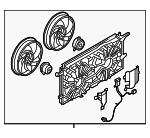 15816787 - Cooling System: Fan Assembly for Buick: Terraza | Chevrolet: Uplander | Pontiac: Montana | Saturn: Relay Image
