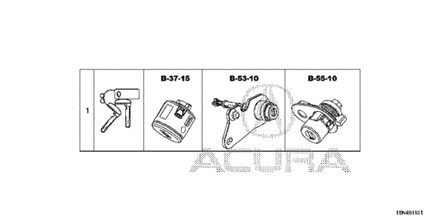 Key Cylinder Set for 2017 Acura NSX #0