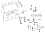 7681735010 - Body: Handle Panel Clip for Toyota Image