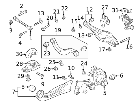 Rear Suspension for 2015 Volkswagen Golf #10