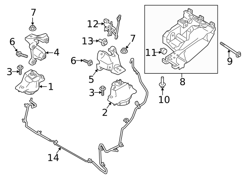 Engine & Trans Mounting for 2018 Land Rover Range Rover Velar #0