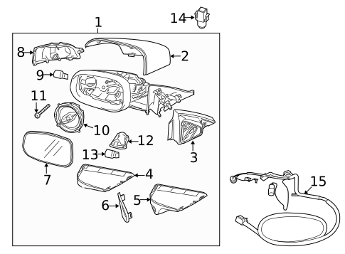 Mirrors for 2007 Volvo V50 #0