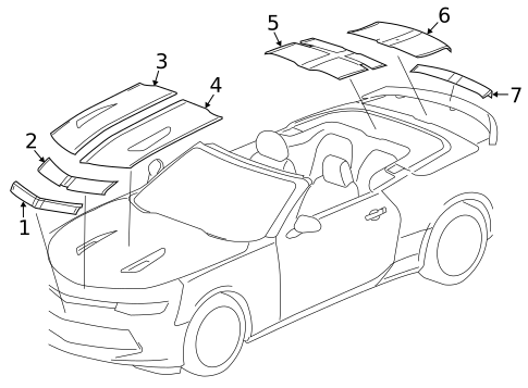 Stripe Tape for 2017 Chevrolet Camaro #9