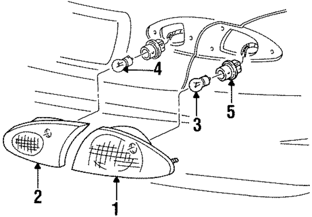 F5RZ13405CC - Electrical: Tail Light Assembly for Ford Image