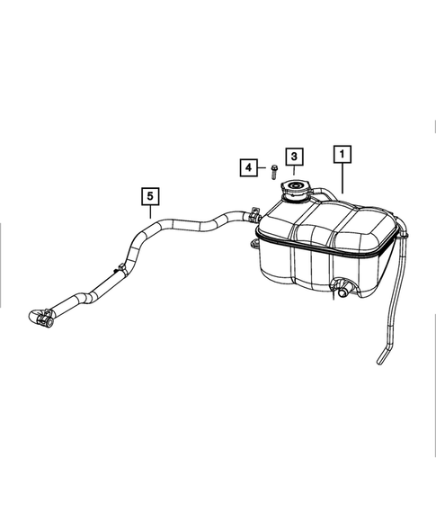 Engine Coolant Reservoir (Bottle) for 2009 Dodge Viper #0