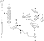 482310R251 - Suspension: Coil Spring for Toyota: RAV4 Image