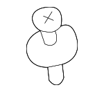 32009652 - Electrical: Combo Lamp Assembly Retainer Clip for Saab: 9-2X Image