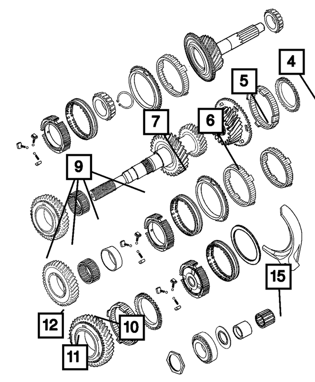 5010047AA - Manual Transmission 6 Speed: Input Shaft Bearing Cone for Mopar Image