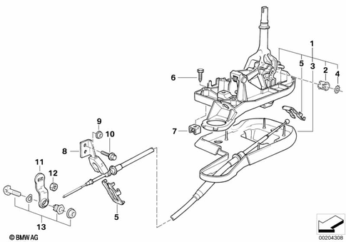 Gearshift Automatic Transmission for 1995 BMW 750iL #0