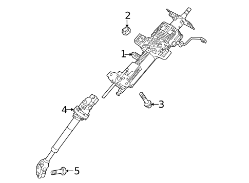 Steering Column Assembly for 2014 Kia Sedona #0