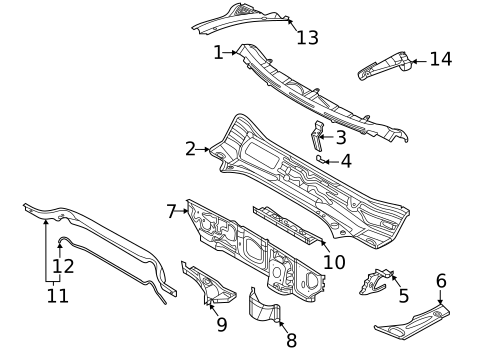 Cowl for 2023 Volkswagen Taos #0