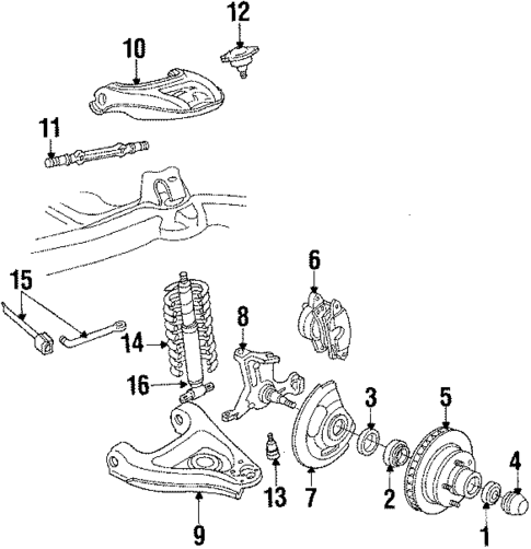 Front Brakes for 1988 Cadillac Brougham #0