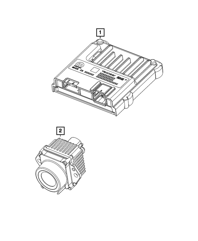 68603662AA - Electrical: Night Vision Processing Module for Jeep: Grand Cherokee, Grand Cherokee L Image