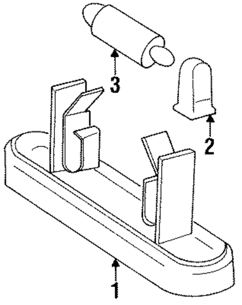 License Lamps for 1992 Mercedes-Benz 300CE #0